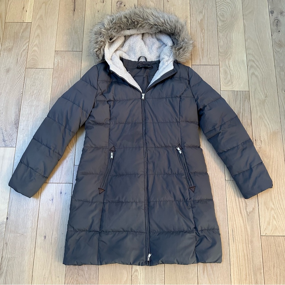 Women's Faux-Fur Hooded Puffer Coat